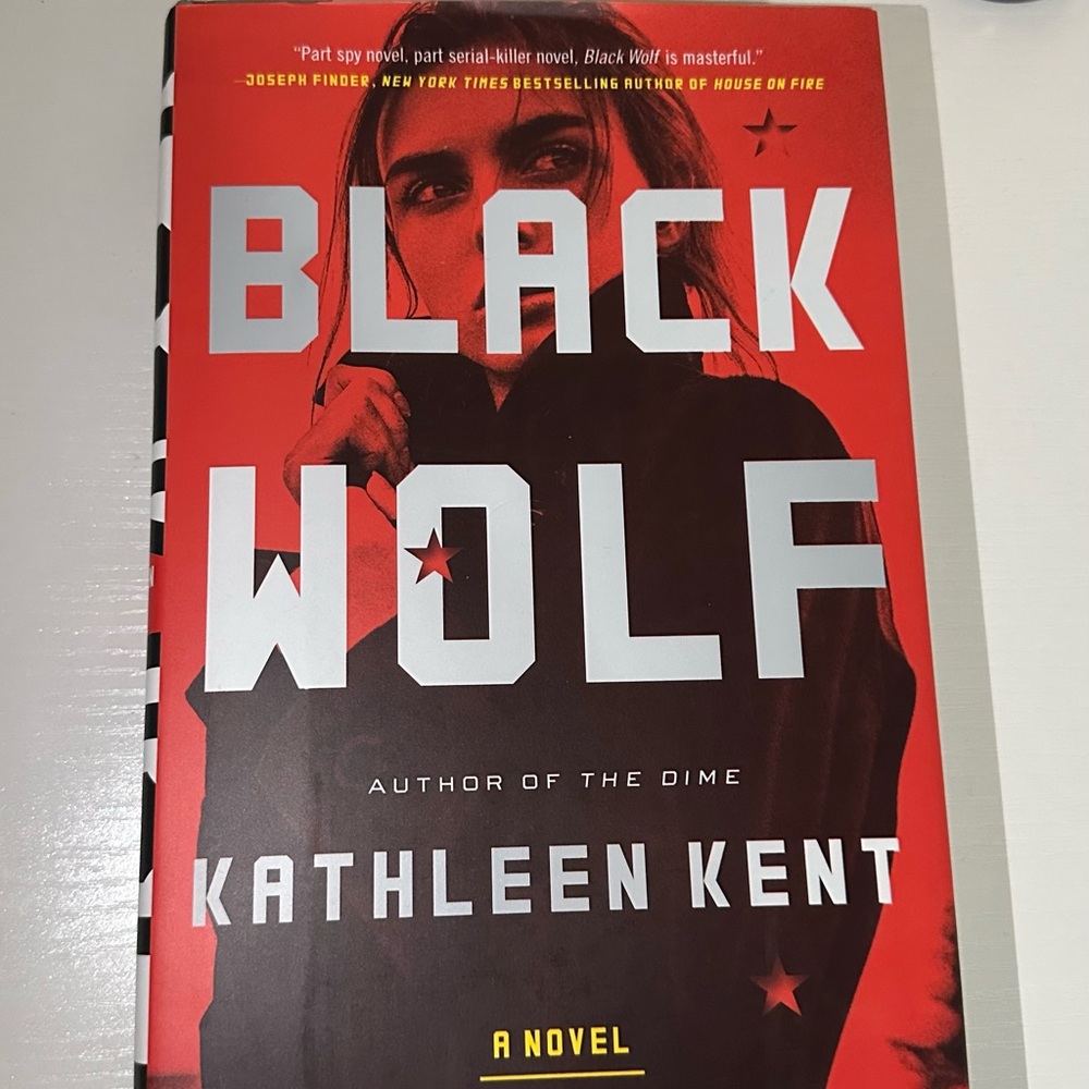 Black Wolf by Kathleen Kent - Striking Red Cover